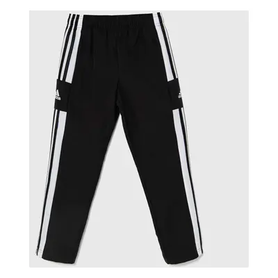 Dětské tepláky adidas Performance SQ21 PRE PNT černá barva, s aplikací, GK9559