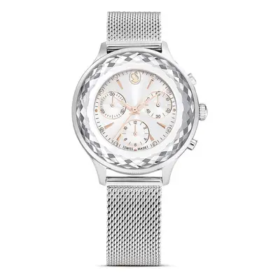 Hodinky Swarovski NOVA CHRONO stříbrná barva, 5677503