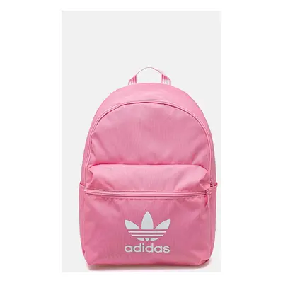 Batoh adidas Originals dámský, růžová barva, velký, s potiskem, IX7456