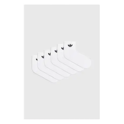 Ponožky adidas Originals 6-pack bílá barva, IJ5627