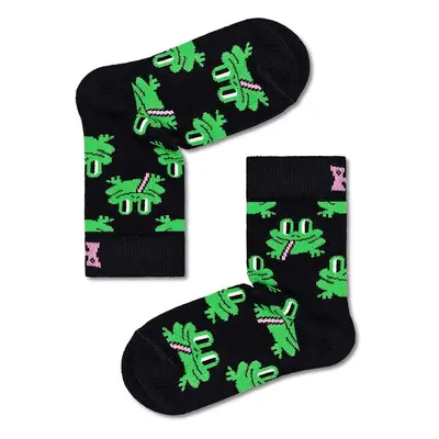 Dětské ponožky Happy Socks Frog černá barva