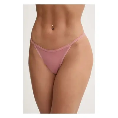 Tanga Calvin Klein Underwear růžová barva, 000QD5122E