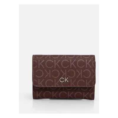 Peněženka Calvin Klein hnědá barva, K60K612684