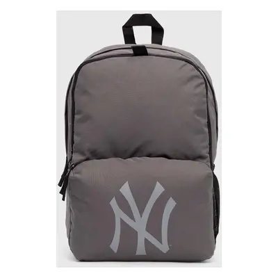 Batoh New Era MLB NEW YORK YANKEES šedá barva, velký, s potiskem, 60503788