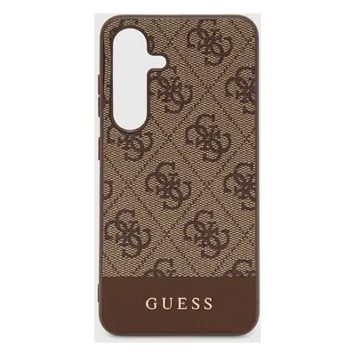 Obal na telefon Galaxy Guess S24 S921 hnědá barva, GUHCS24SG4GLBR