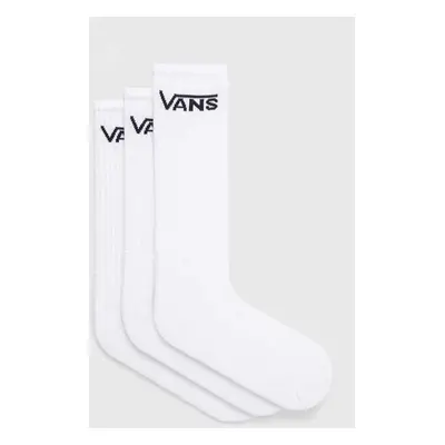 Ponožky Vans 3-pack pánské, bílá barva