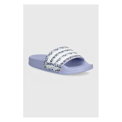 Dětské pantofle adidas ADILETTE SHOWER fialová barva, IH2720