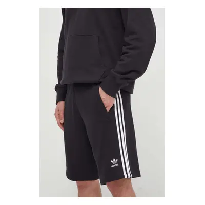 Bavlněné šortky adidas Originals Adicolor 3-Stripes černá barva, IU2337