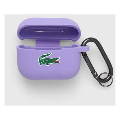 Obal na sluchátka Lacoste AirPods Pro 2 fialová barva