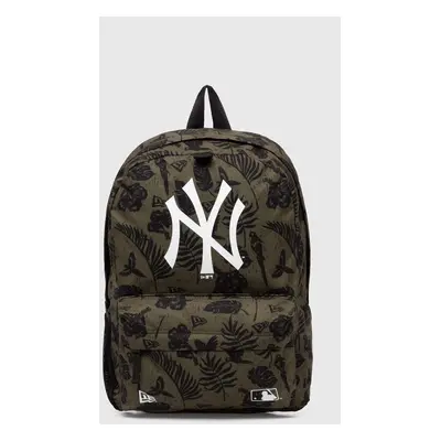 Batoh New Era AOP NEW YORK YANKEES zelená barva, velký, vzorovaný, 60503764