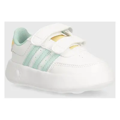 Dětské sneakers boty adidas BREAKNET 2.0 CF bílá barva, IH2386