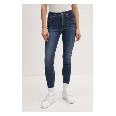 Džíny Calvin Klein Jeans dámské, tmavomodrá barva, J20J223650