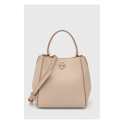 Kožená kabelka Tory Burch McGraw Small béžová barva, 158500.724