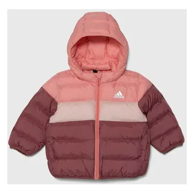 Dětská bunda adidas I SDKT růžová barva, IX3299