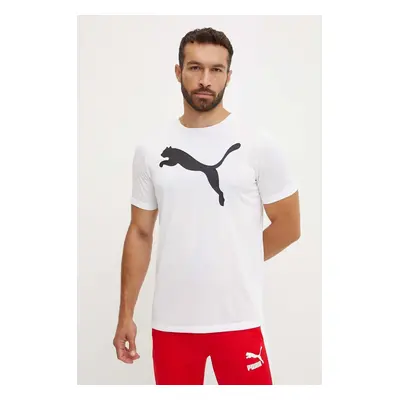 Tréninkové tričko Puma Active Big Logo bílá barva, s potiskem