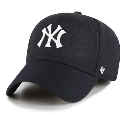 Čepice s vlněnou směsí 47brand MLB New York Yankees tmavomodrá barva, s aplikací, B-MVPSP17WBP-N