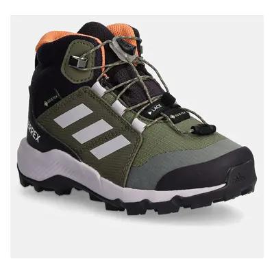 Dětské boty adidas TERREX TERREX MID GTX zelená barva, ID0928