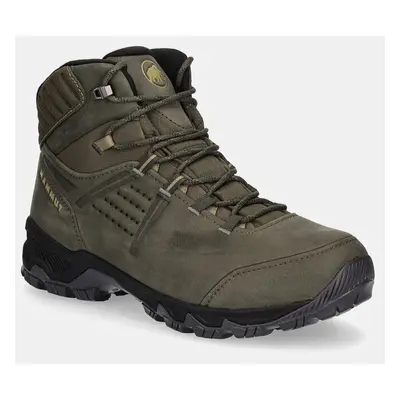 Boty Mammut Mercury IV Mid GTX pánské, zelená barva, lehce zateplené, 3030.04710