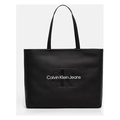 Kabelka Calvin Klein Jeans černá barva, K60K612222