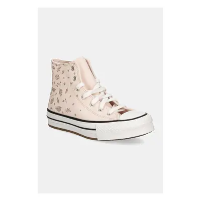 Dětské tenisky Converse CHUCK TAYLOR ALL STAR EVA LIFT růžová barva, A08397C