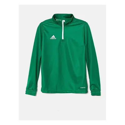 Dětská mikina adidas Performance ENT22 TR TOPY zelená barva, hladká, HI2132