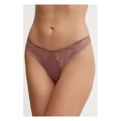 Tanga Calvin Klein Underwear růžová barva, 000QF8093E