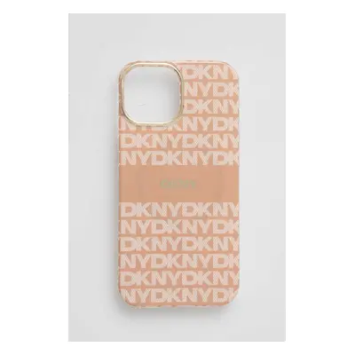 Obal na telefon Dkny iPhone 15 / 14 / 13 6.1 oranžová barva, DKHMP15SHRHSEP