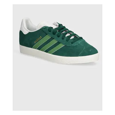 Semišové sneakers boty adidas Originals Gazelle 00s zelená barva, IG2096