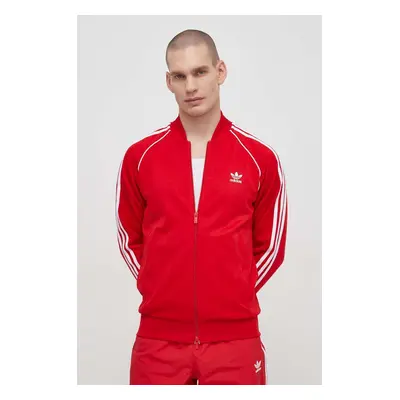 Mikina adidas Originals Adicolor Classics SST pánská, červená barva, s aplikací, IL2494