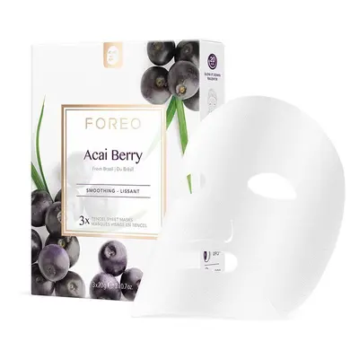 Zpevňující maska na pleť se známkami stárnutí FOREO Farm To Face Sheet Mask 3-pack