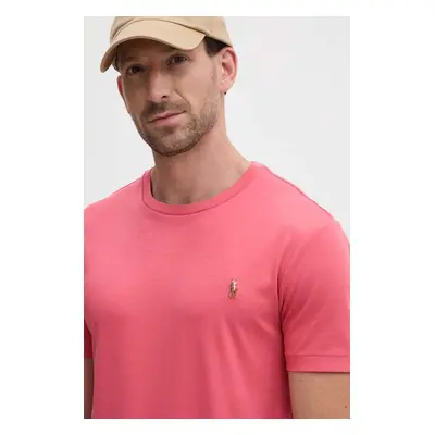 Bavlněné tričko Polo Ralph Lauren červená barva, 710740727