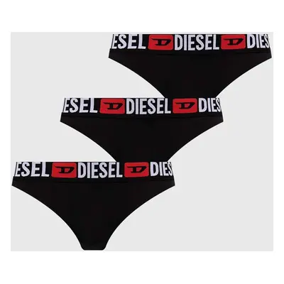 Tanga Diesel UFST-STARS-THREEPACK 3-pack černá barva, 00SE0K.0NJAP