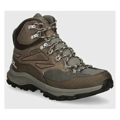 Boty Jack Wolfskin Cyrox Texapore Mid pánské, zelená barva, 4064301