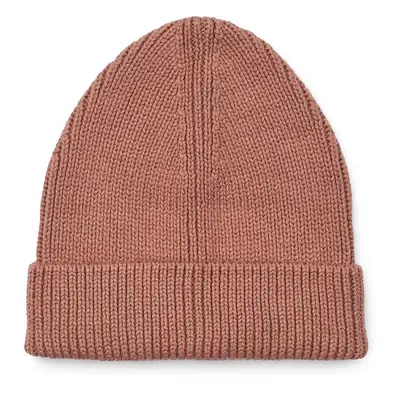 Dětská bavlněná čepice Liewood Ezra Beanie růžová barva, LW15022