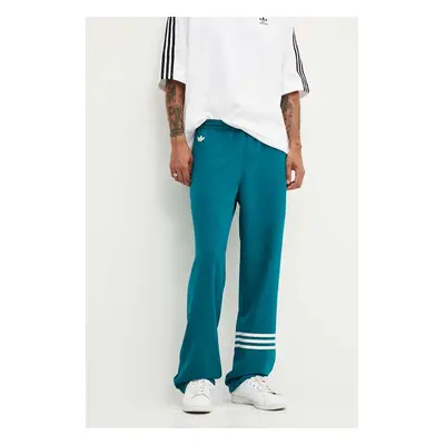 Tepláky adidas Originals Neuclassics tyrkysová barva, s aplikací, JF9160