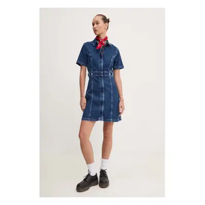 Džínové šaty Tommy Jeans mini, DW0DW18593