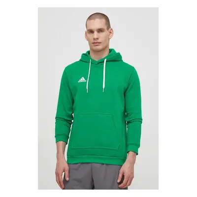 Mikina adidas Performance pánská, zelená barva, hladká, HI2141