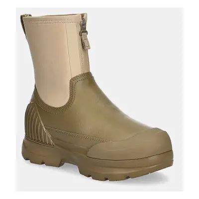 Holínky UGG Neumel X Zip dámské, béžová barva, 1158235-MRDS