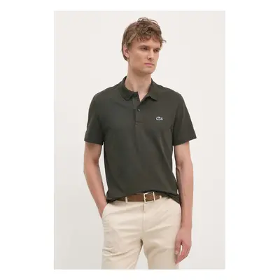 Polo tričko Lacoste zelená barva, DH5522