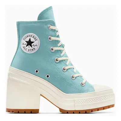 Kecky Converse Chuck 70 De Luxe Heel Platform tyrkysová barva, A08279C