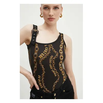 Top Versace Jeans Couture dámský, černá barva, 77HAM625 JS423