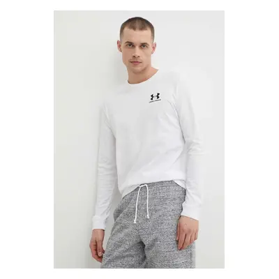 Tričko s dlouhým rukávem Under Armour černá barva, s potiskem, 1329585