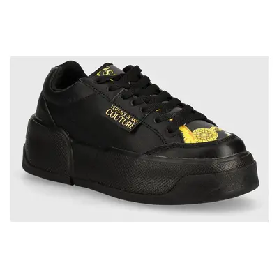 Kožené sneakers boty Versace Jeans Couture Ravewing černá barva, 77VA3ST2 ZP305 G89