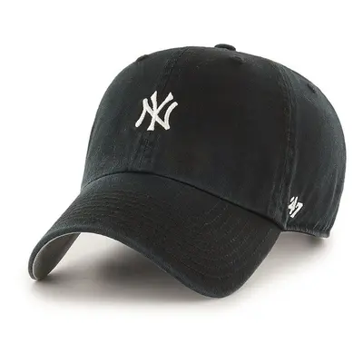 Čepice 47brand MLB New York Yankees černá barva, s aplikací, B-BSRNR17GWS-BK