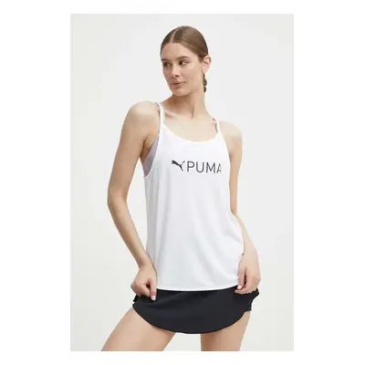 Tréninkový top Puma Fit bílá barva, 523846