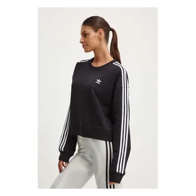 Mikina adidas Originals 0 dámská, černá barva, s aplikací, IR5522