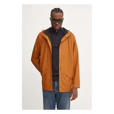 Nepromokavá bunda Rains Jacket W3 oranžová barva, přechodná, 12010-63