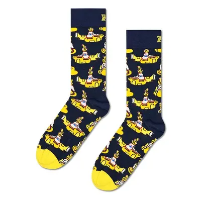 Ponožky Happy Socks Yellow Submarine Sock tmavomodrá barva, BEA01-6000