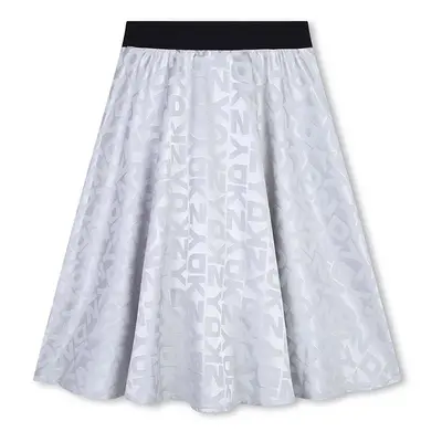 Dětská sukně Dkny šedá barva, midi, áčková, D60217