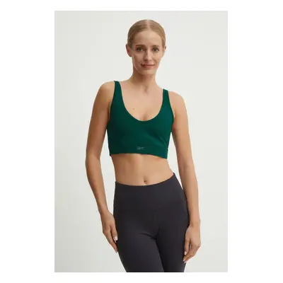 Sportovní podprsenka Reebok Active Collective zelená barva, 100205554